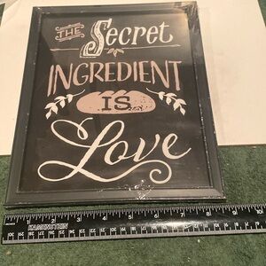 NWT “The Secret Ingredient is Love” Plaque